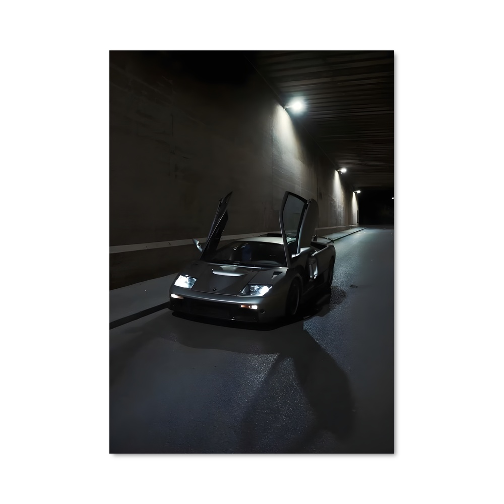 Poster Black Lamborghini